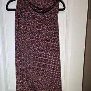 Lula Roe Multi Colored Skirt Knee Length Large